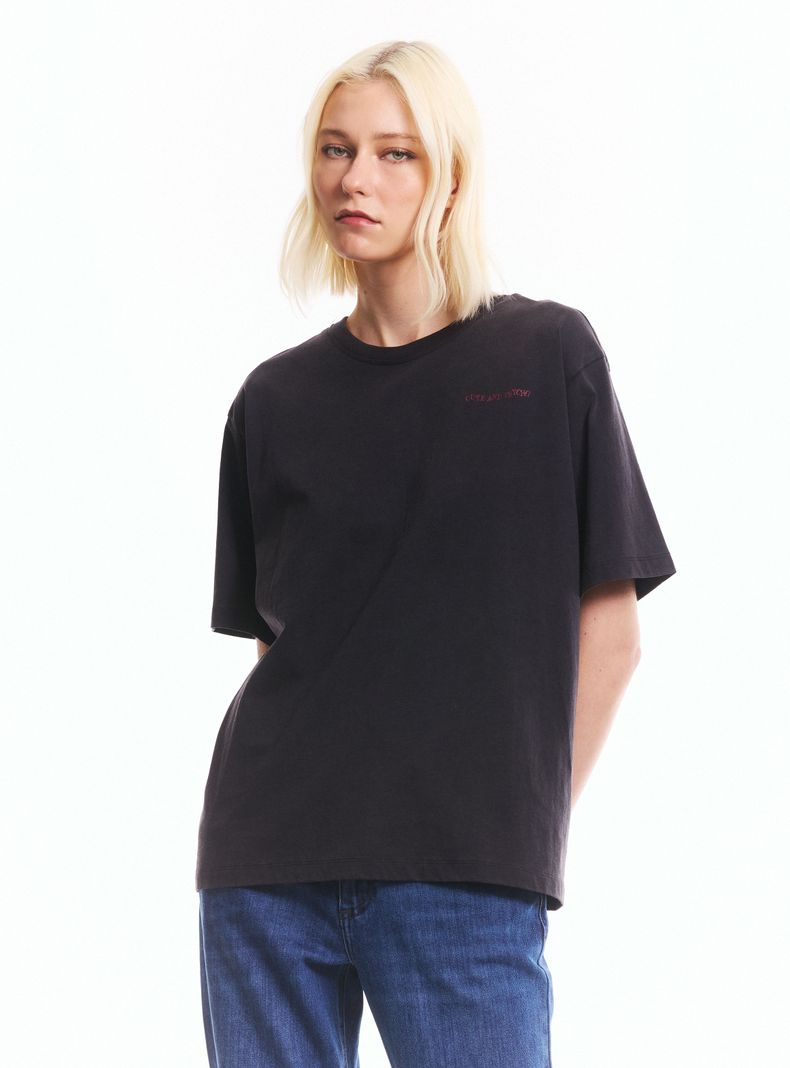 Polera Oversize Estampado Animal Espalda