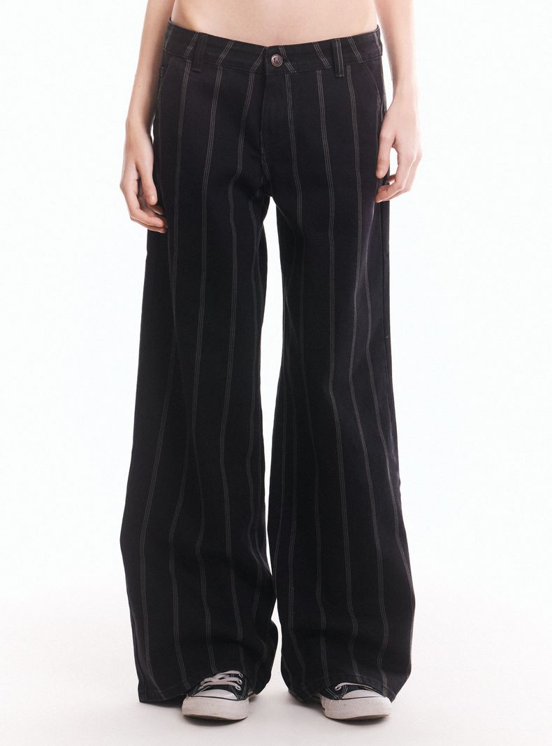 Jeans Baggy Print Rayas