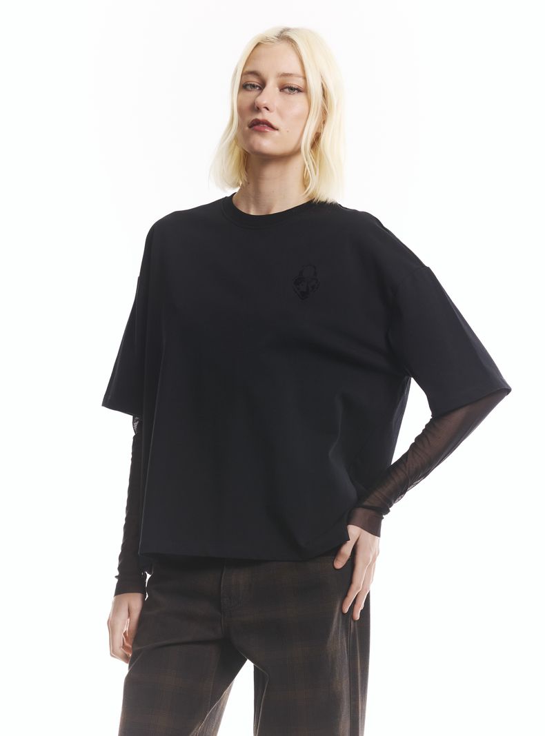 Polera Manga Larga Mesh