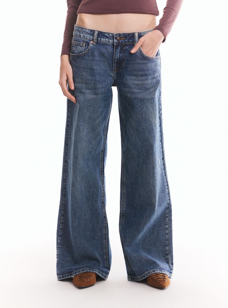 Jeans Wide Leg Tiro Bajo