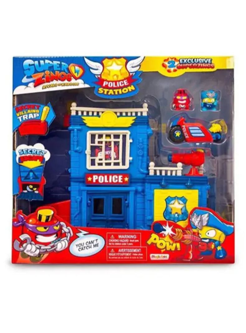Set Figuras de Acción Estación de Policía Superthings