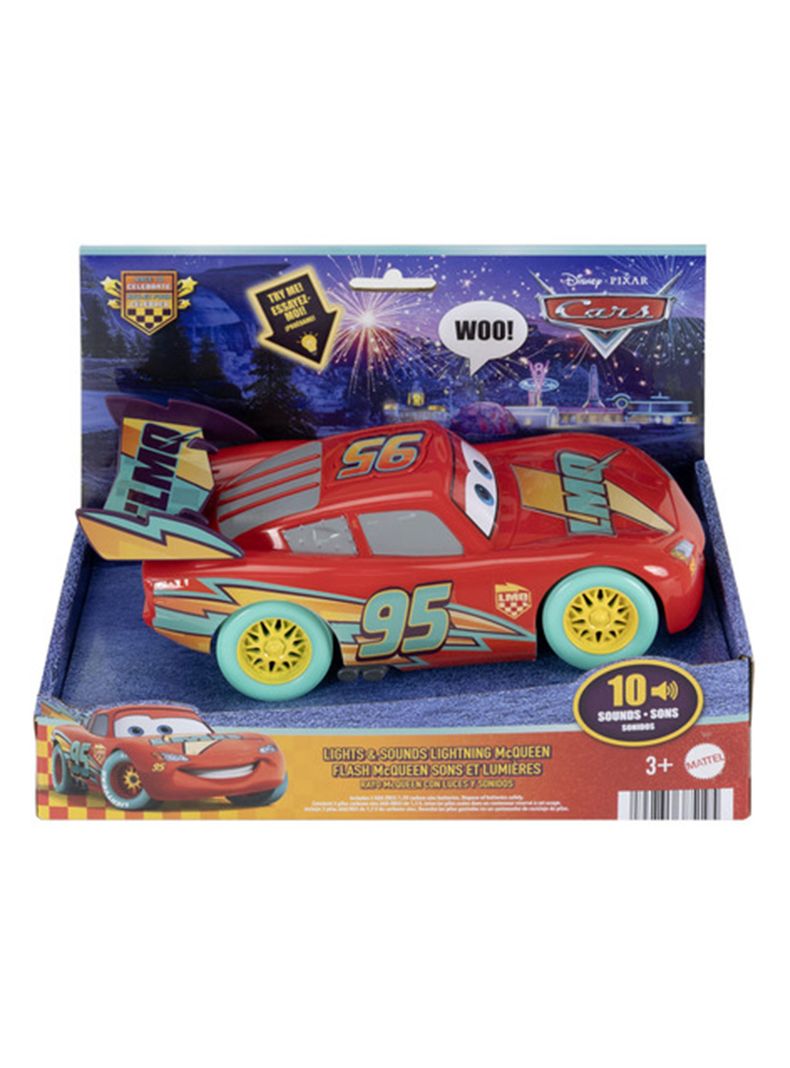 Auto Rayo McQueen con Luz y Sonido