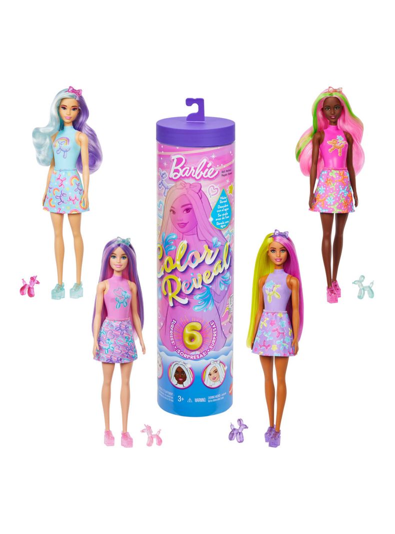 Muñeca Color Reveal Sorpresa Revelado con Agua