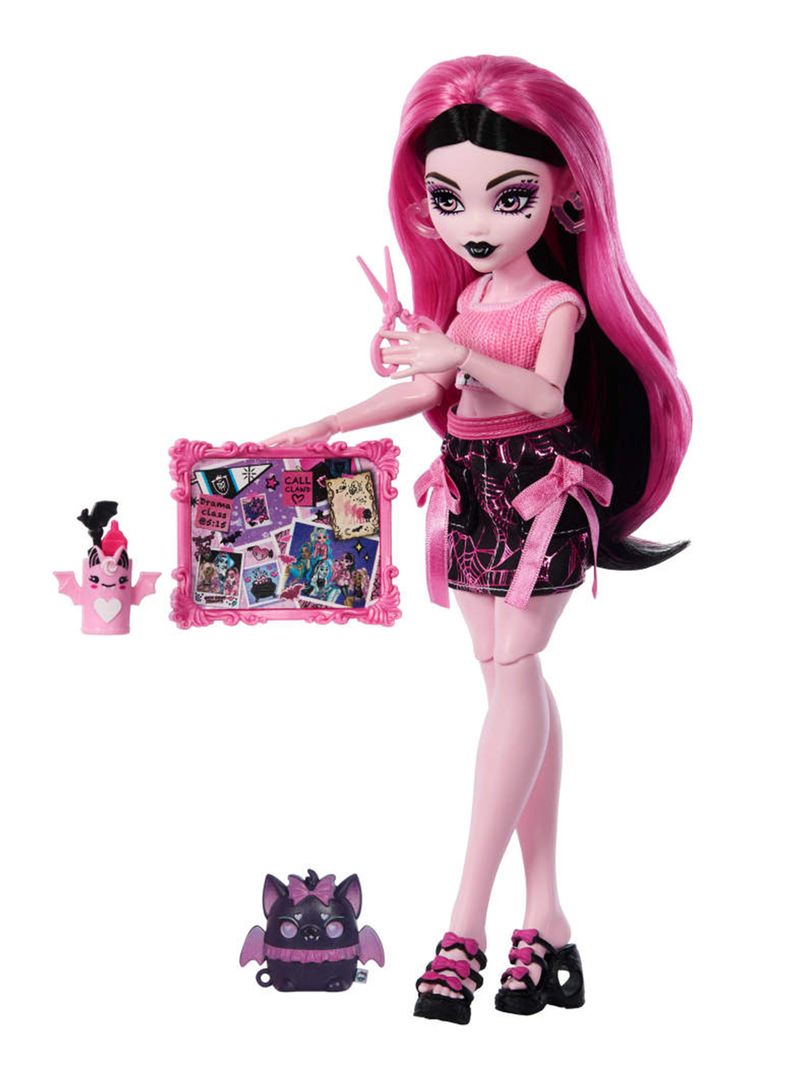 MONSTER HIGH MUÑECA DRACULAURA SELF SCARE SECRETS