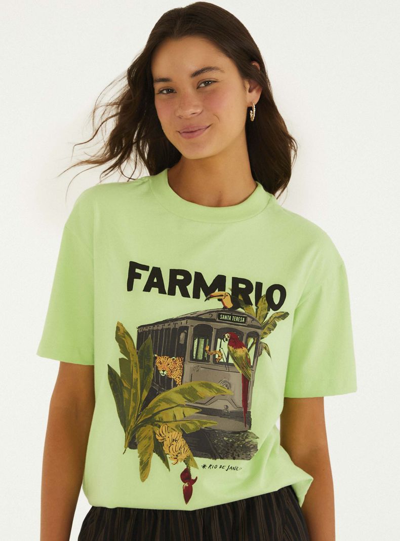 Polera Estampado Tranvía Tropical