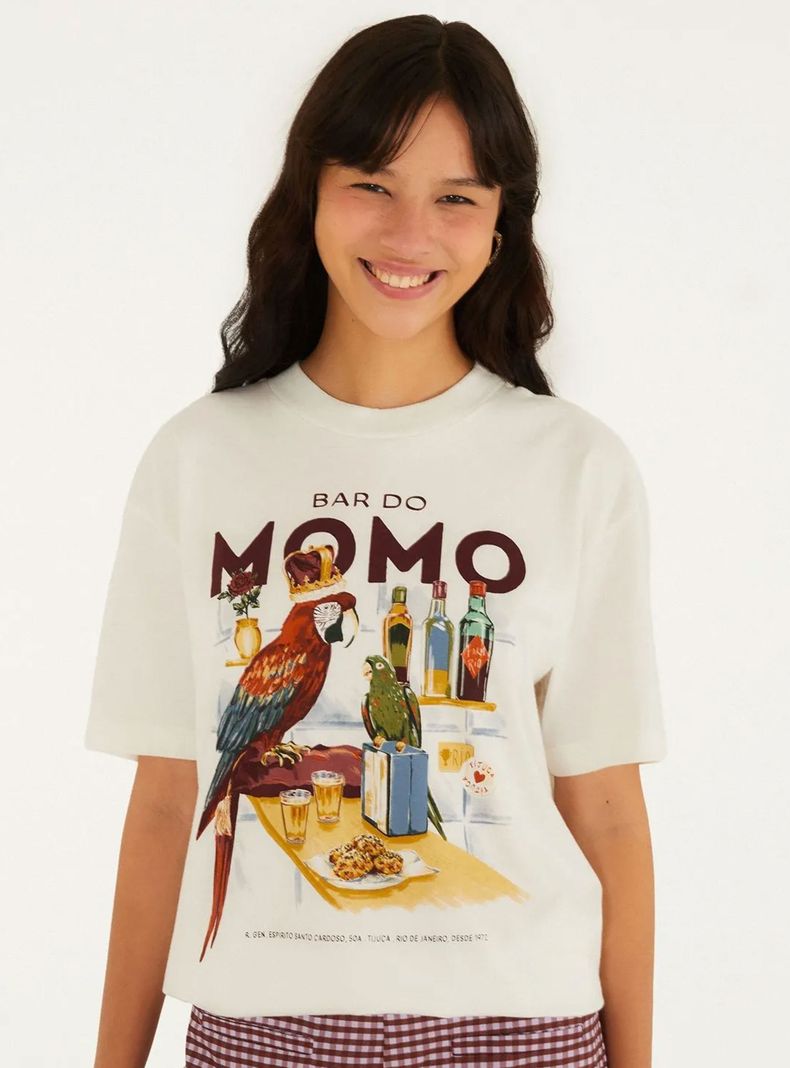 Polera Bar Do Momo Guacamayo