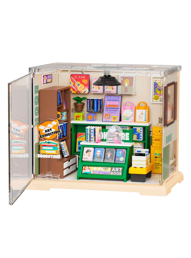 Set Librería Mini con Luz 92 Piezas