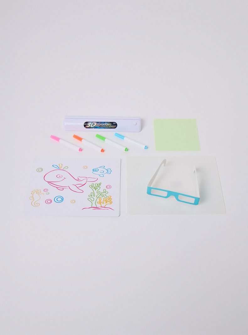 Pizarra Set de Dibujo Mágico 3D con Luz