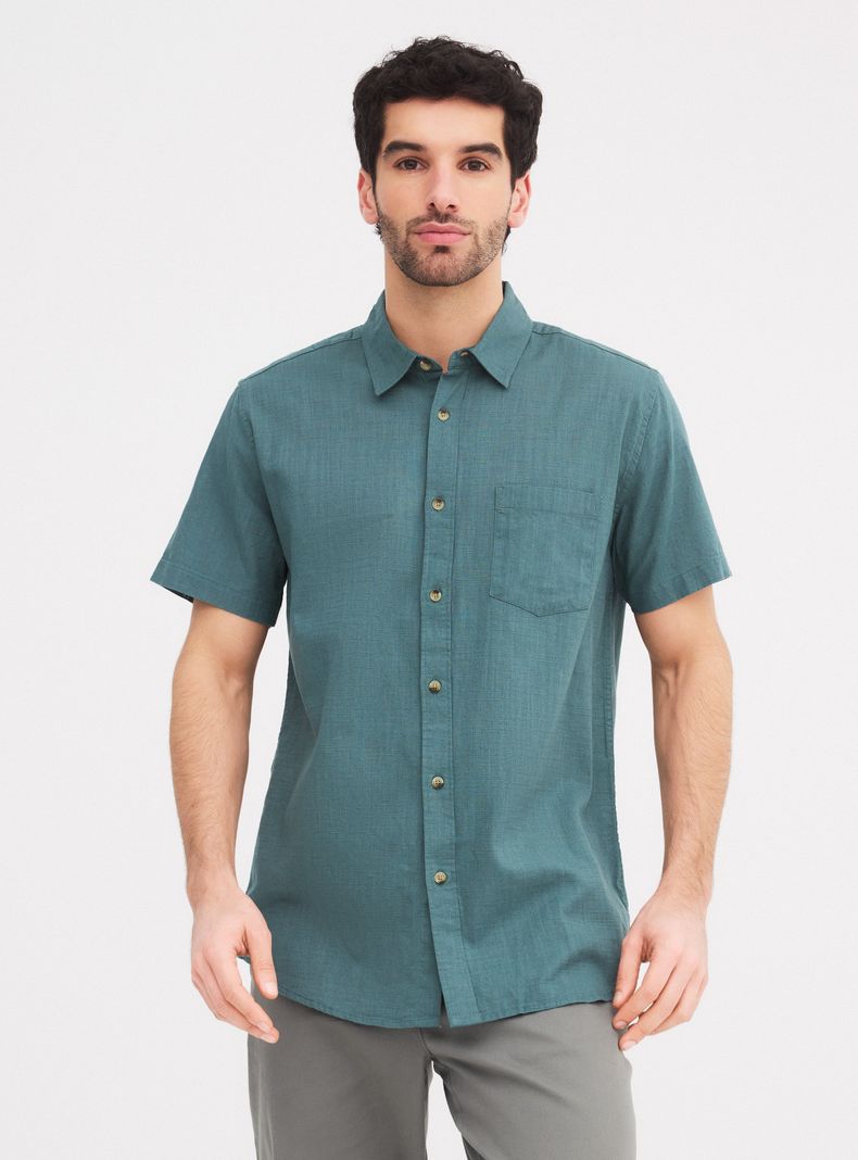 Camisa Manga Corta Algodón