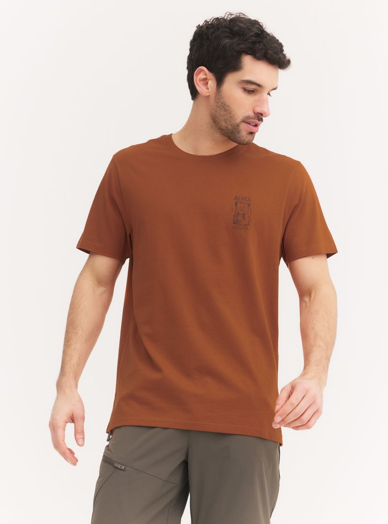 Polera Diseño Estampado En Pecho