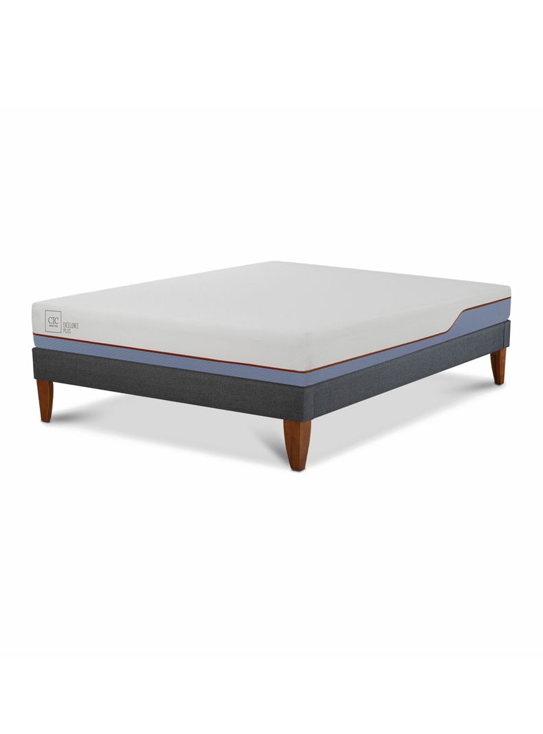 Cama Europea Box Excellence Plus 2 Plazas Base Normal