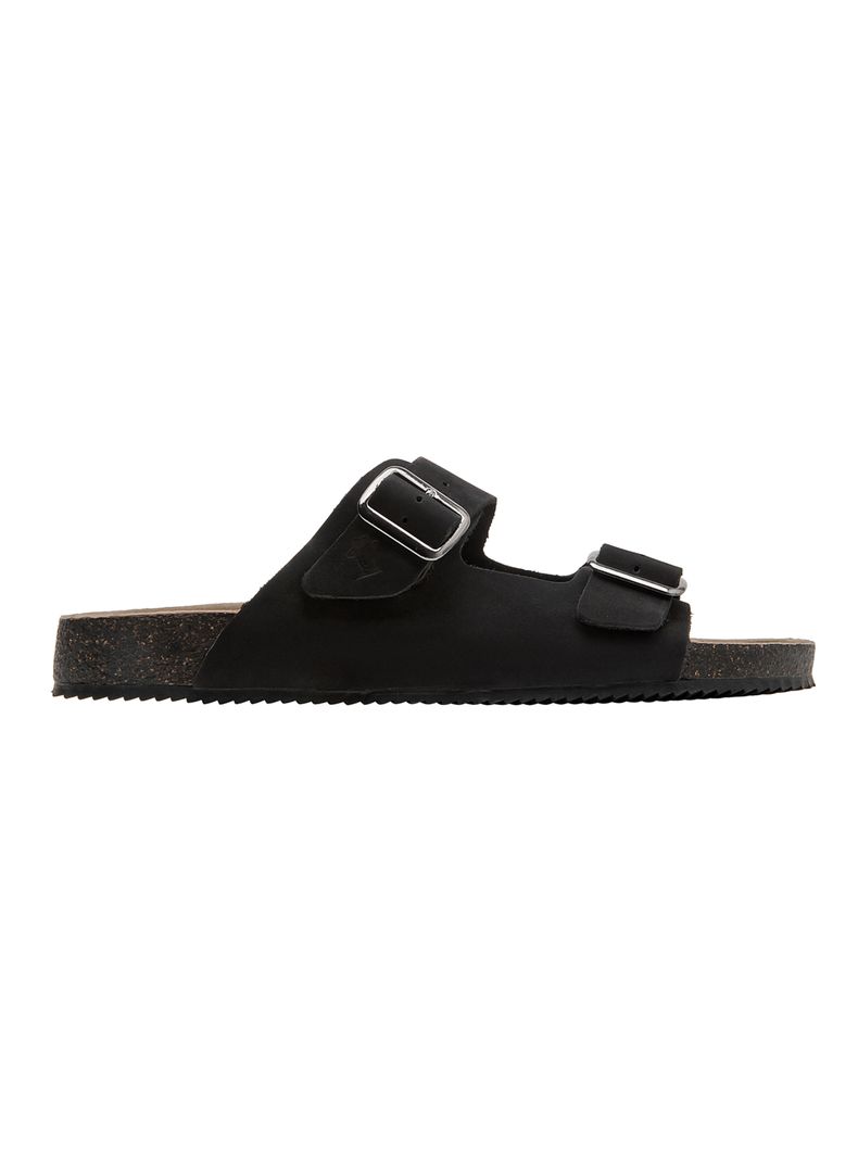 Sandalia Hombre Dos Hebilla PJH0242 Cuero