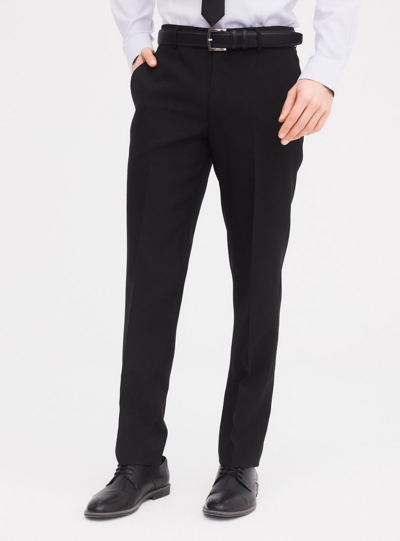 Pantalón Vestir Formal Slim Fit Oxford