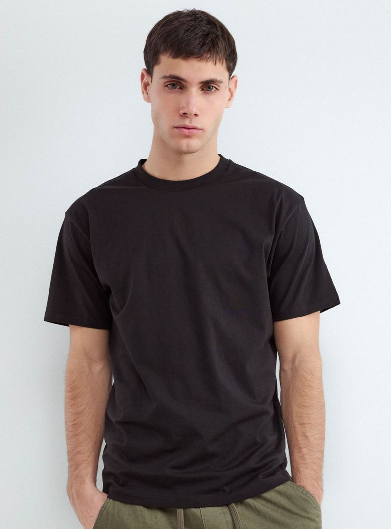 Polera Regular Unicolor Algodón