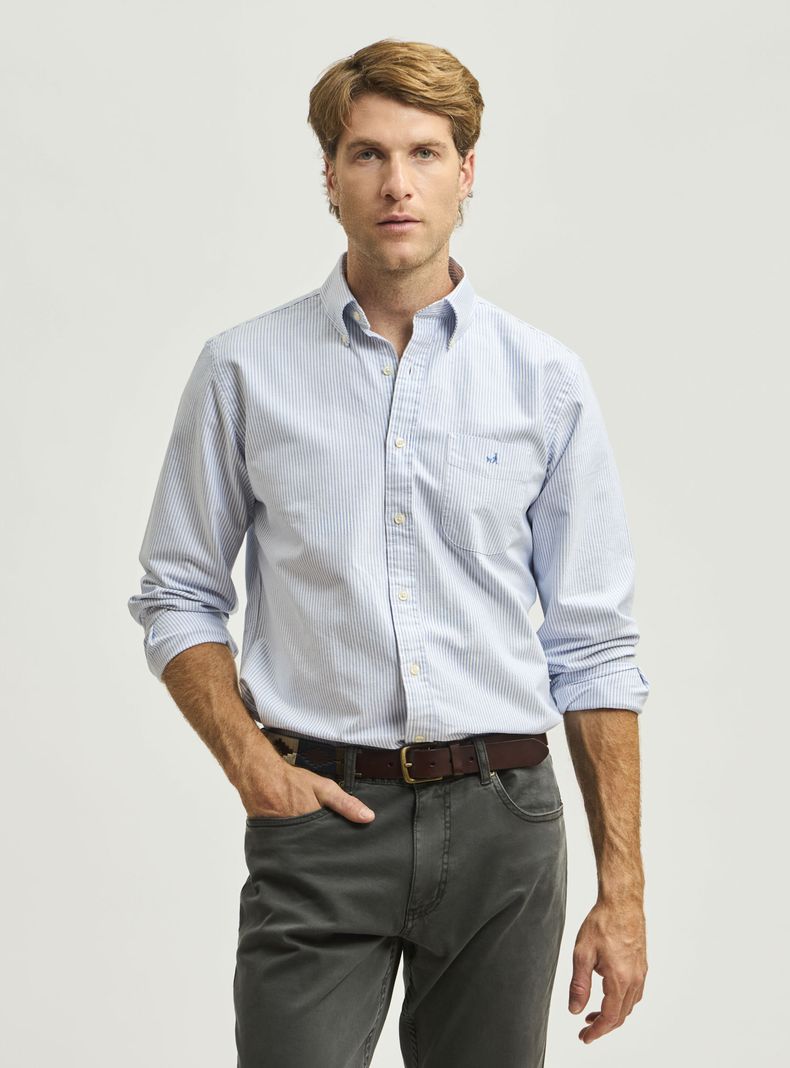 Camisa Rayas Orxford Saville Row Regular
