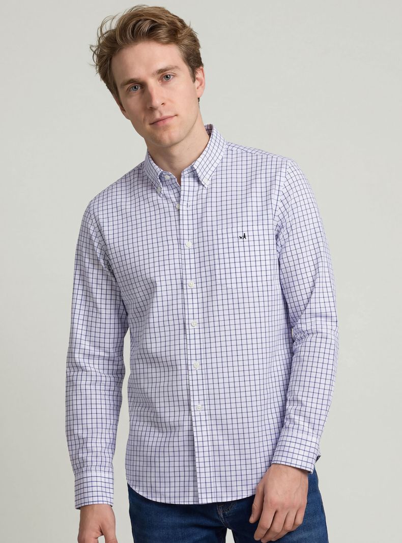 Camisa Weekend Manga Larga a Cuadros Regular