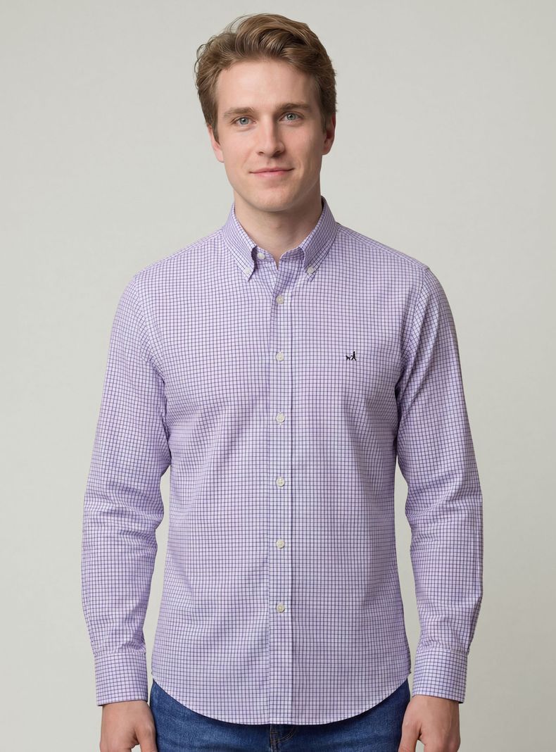 Camisa Sport Down Weekend Cuadros Regular