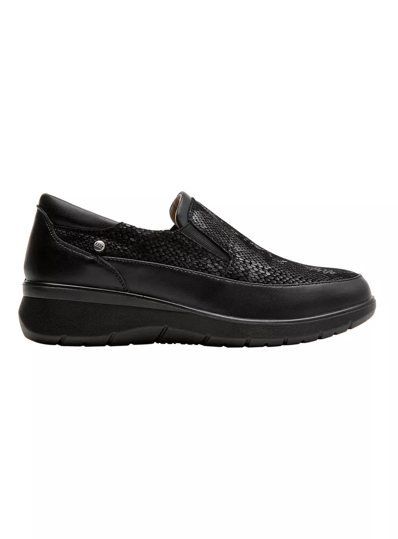 Zapato Casual Cuero BRM0132 Slip On Mujer