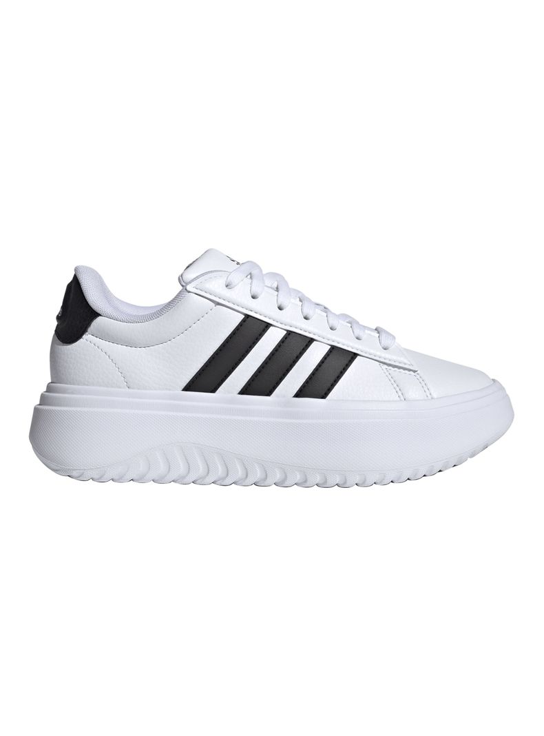 Zapatilla Urbana Logo Grand Court Plataforma Mujer Blanco CL 36.5 | US 5.5 | 22.5 CM