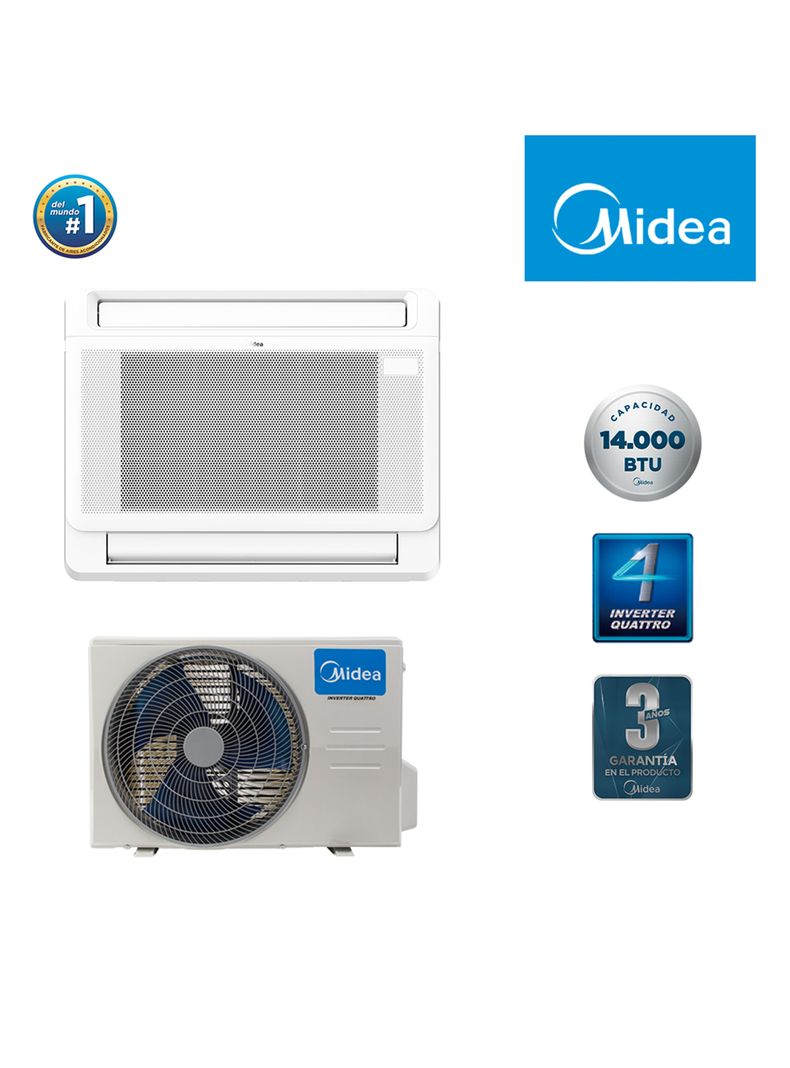 Aire Acondicionado Consola 14000 BTU Inverter Quattro WiFi Frío/Calor-2