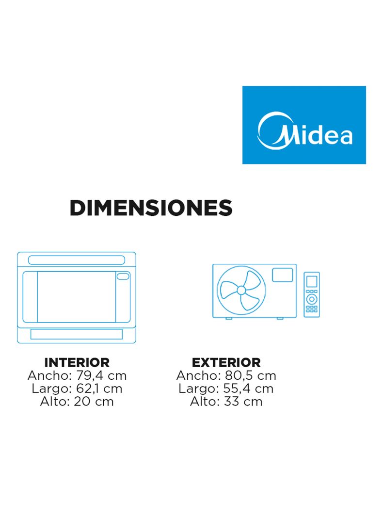 Aire Acondicionado Consola 18000 BTU Inverter Quattro WiFi Frío/Calor-1