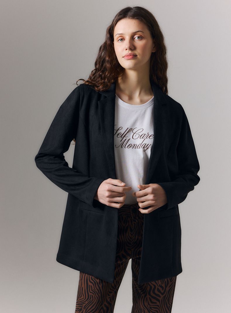 RAINFOREST BLAZER LARGO CON SOLAPA CLÁSICA MANGA LARGA