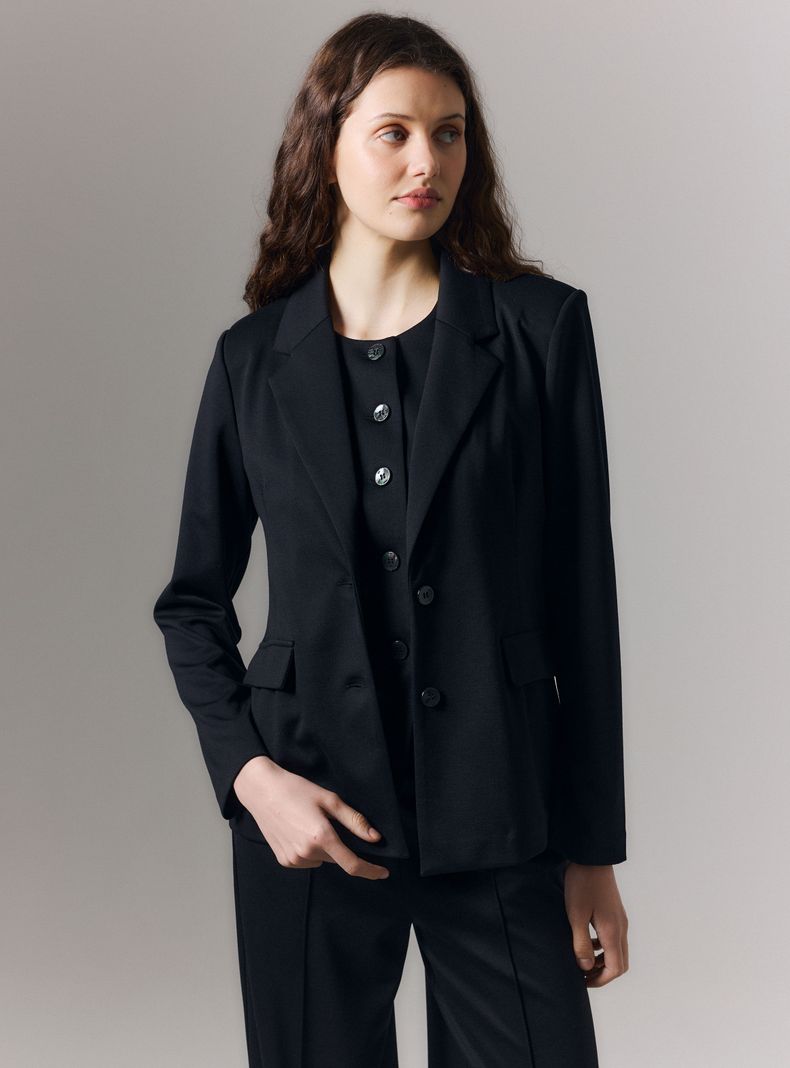 Blazer con Botones y Manga Larga