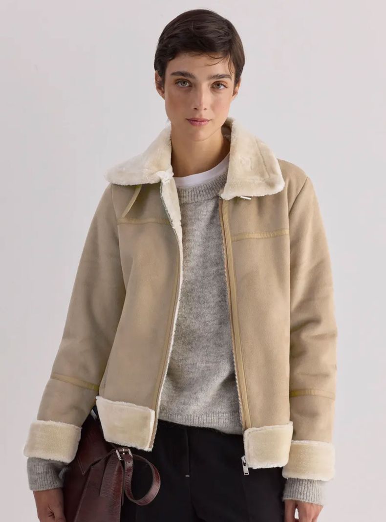 Chaqueta Lanar Gothan Beige Talla XL