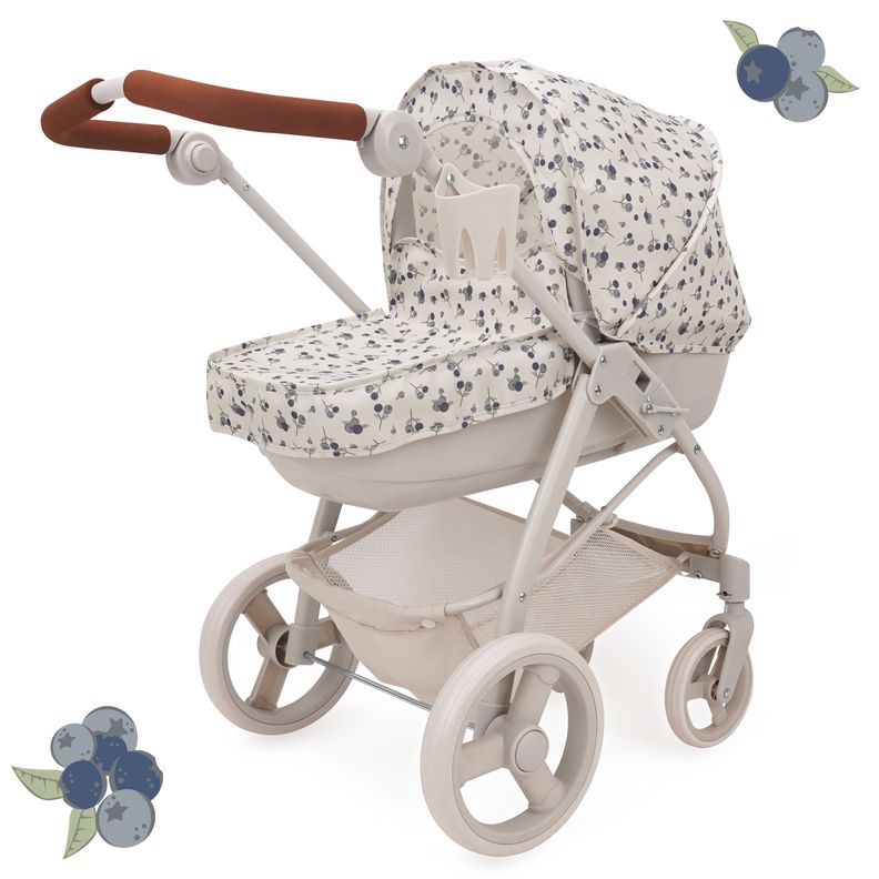 Coche de Muñecas 2 x 1 Cuna Blueberry