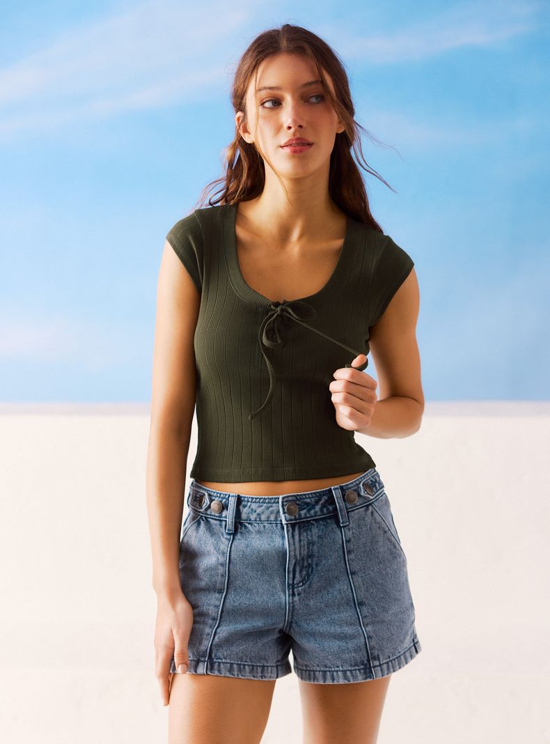 Polera Cordón Ajustable