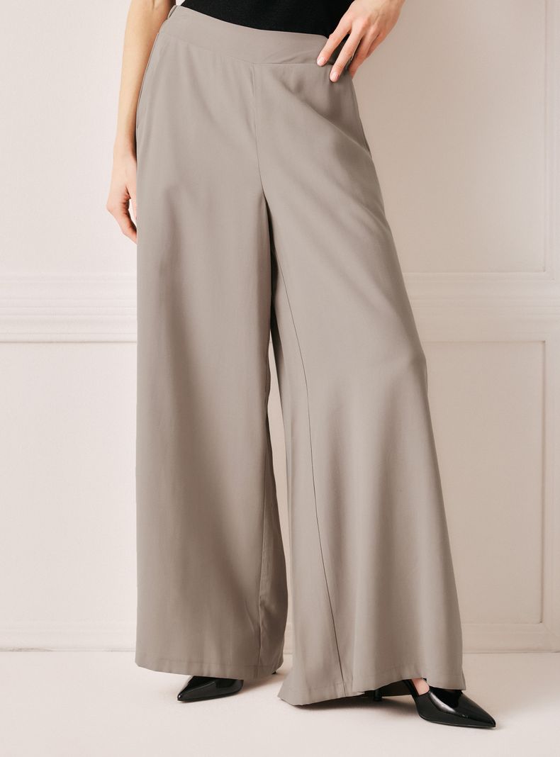 Pantalón Palazzo Bolsillos Delanteros
