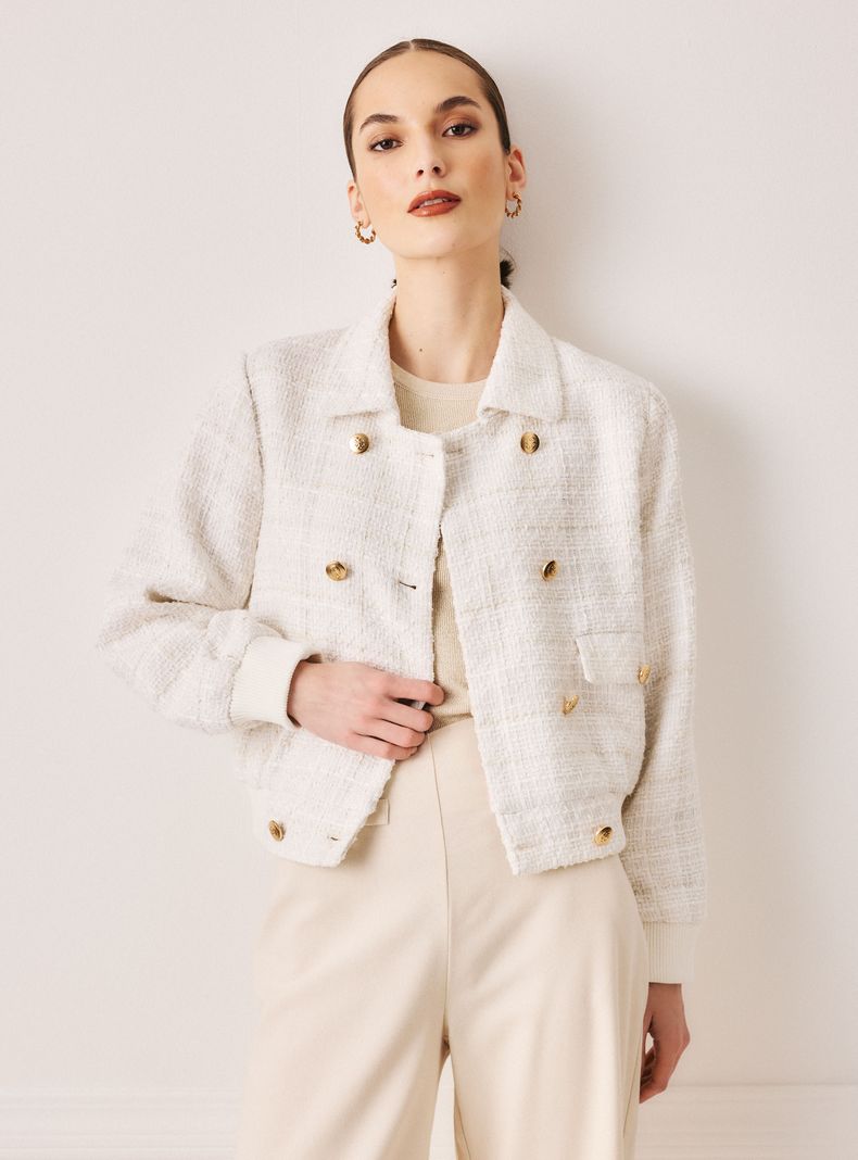 Chaqueta Bomber de Tweed