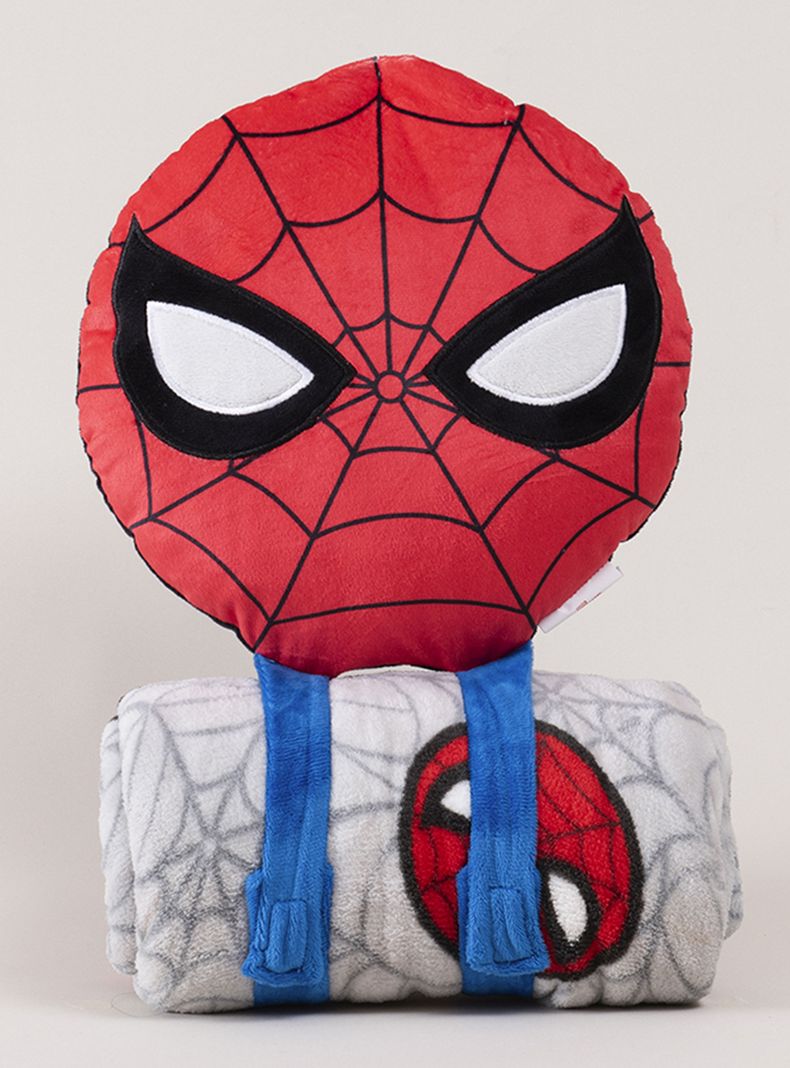 Manta + Cojín 3D 127x152 cm Spiderman