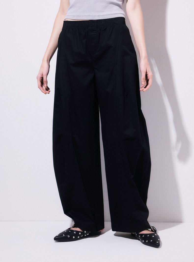 Pantalón Baggy con Pretina Elasticada