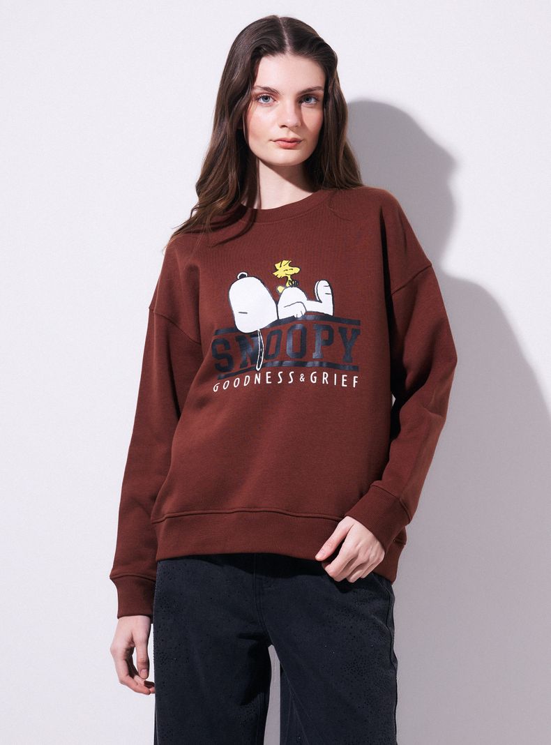 Polerón Snoopy Tenis Oversize
