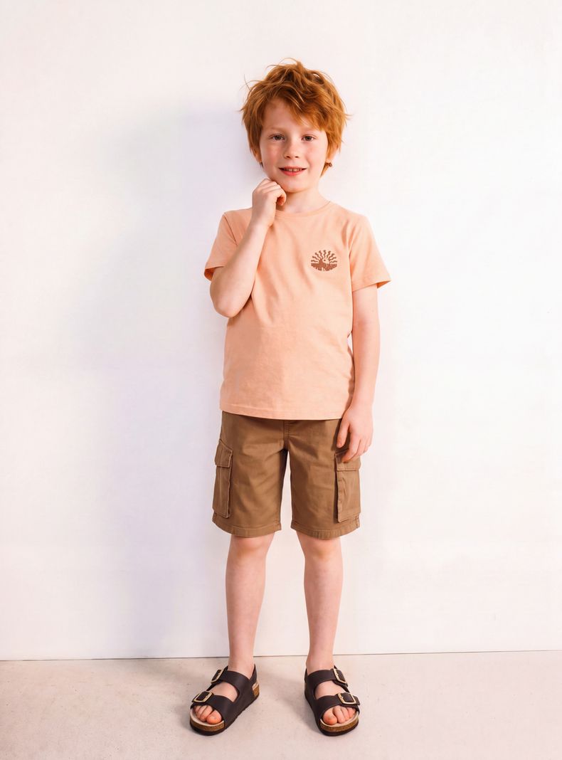Short Cargo Lavado Niño