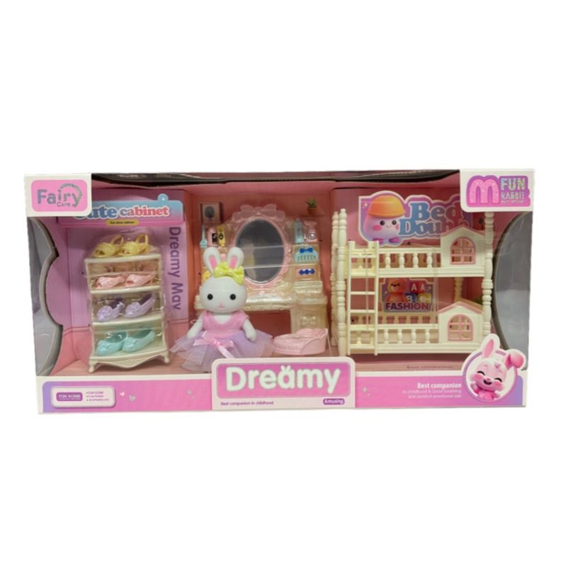 Set de Animales Dormitorio con Tocador Conejita