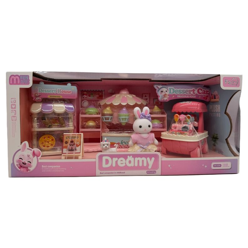 Set de Animales Pastelería y Heladería Conejita con Mascota