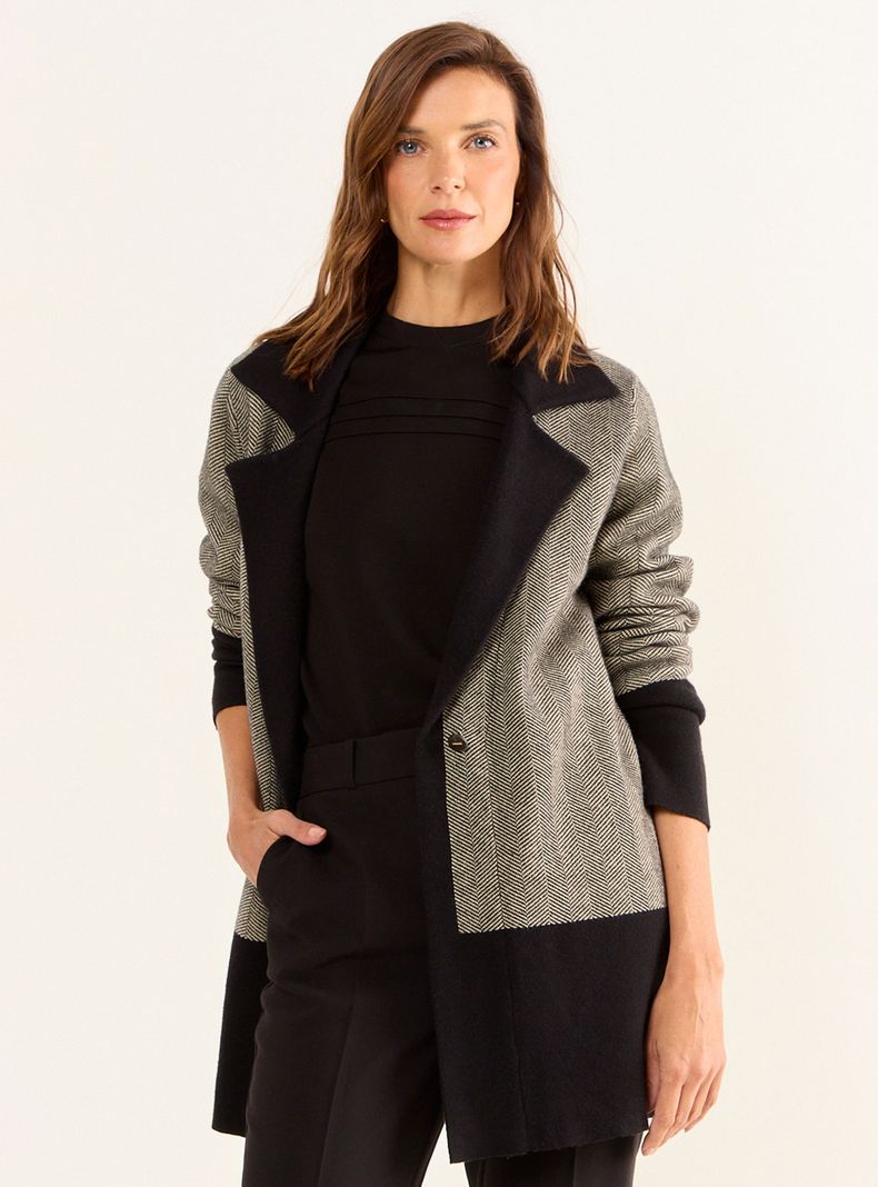 Chaleco Tipo Chaquetón Estampado