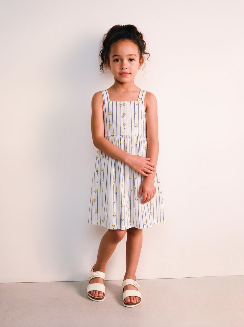 Vestido Botones con Diseño Estampado