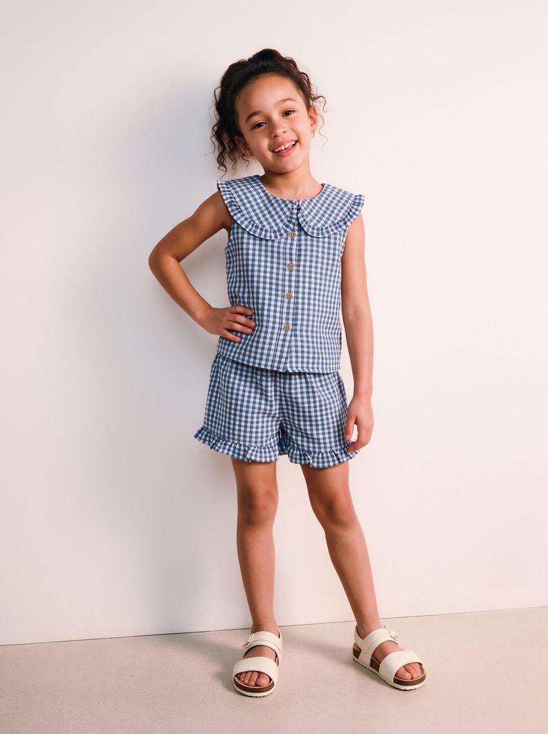 Conjunto Short y Top con Cuello Bobo