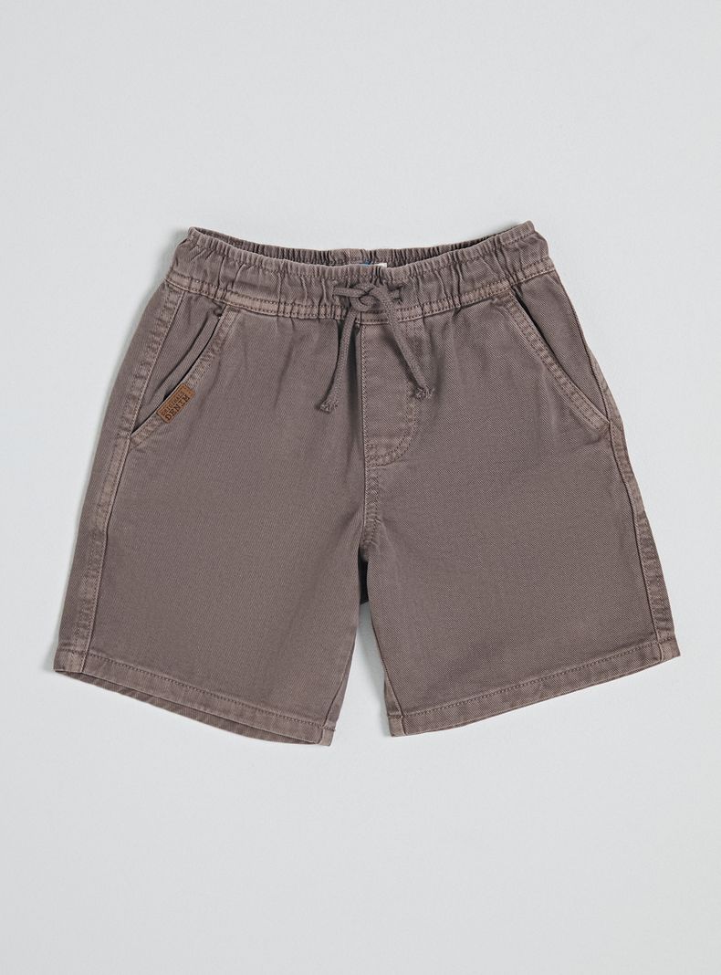 Bermuda Twill Color Liso Lavado
