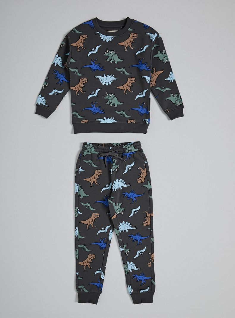 Buzo Conjunto Full Estampado Dinosaurios