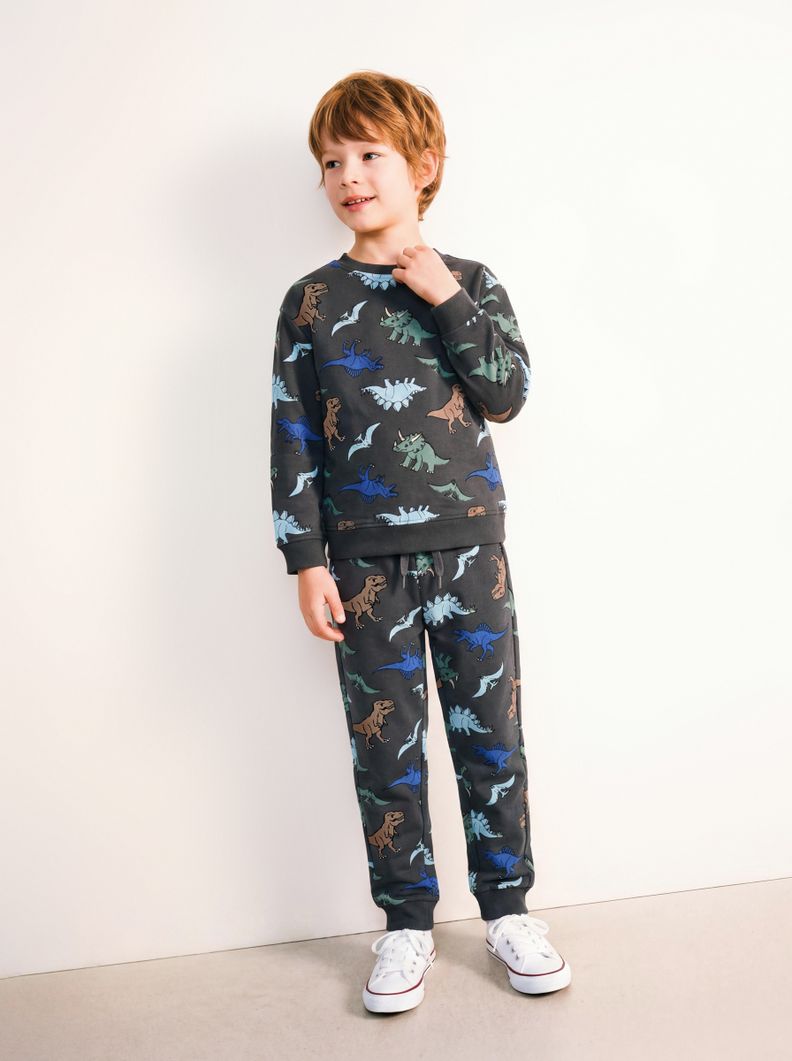 Buzo Conjunto Full Estampado Dinosaurios