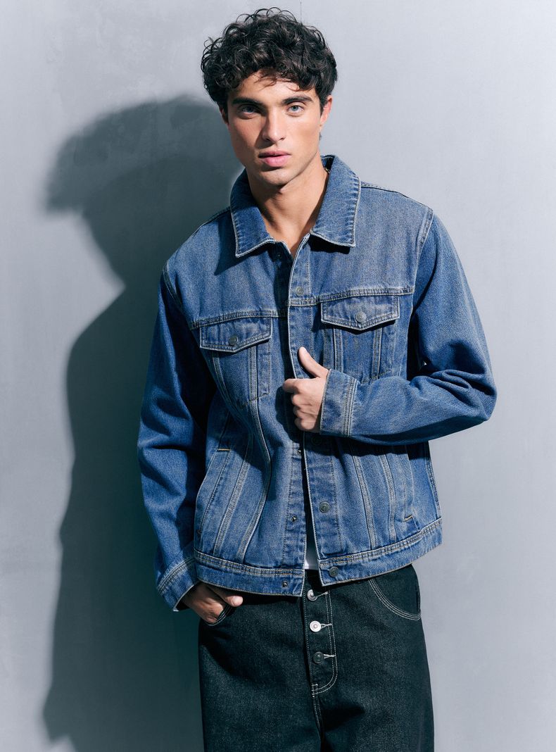 OPPOSITE CHAQUETA TRUCKER DE MEZCLILLA SLIM FIT