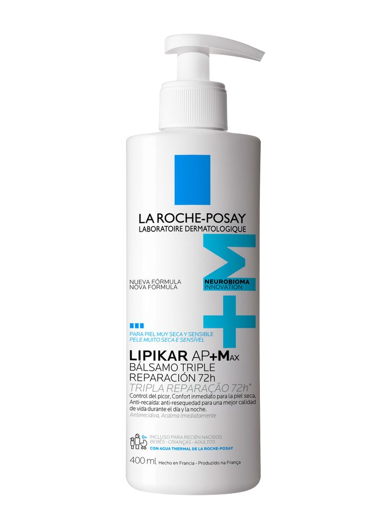 Bálsamo Hidratante Piel Ultra Seca Lipikar Baume AP+ Max 400 ml