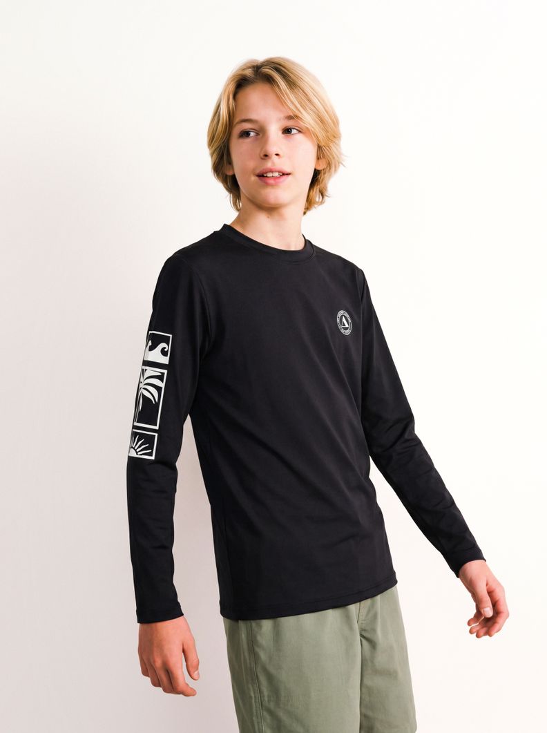 Polera Protección Uv Estampado Manga
