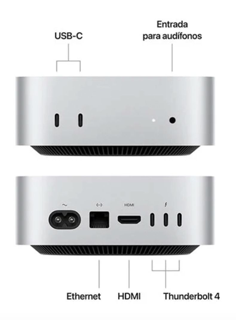 Apple Mac Mini Chip M4 16GB RAM 512GB SSD MacOs Apple | Paris.cl