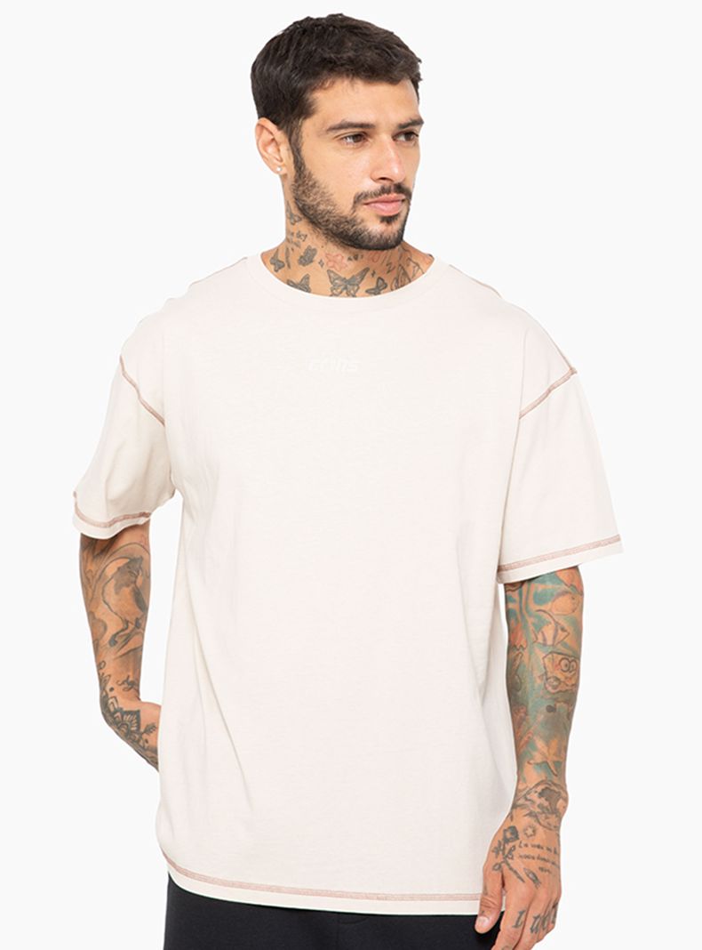 Polera con Detalle en Costuras Oversize