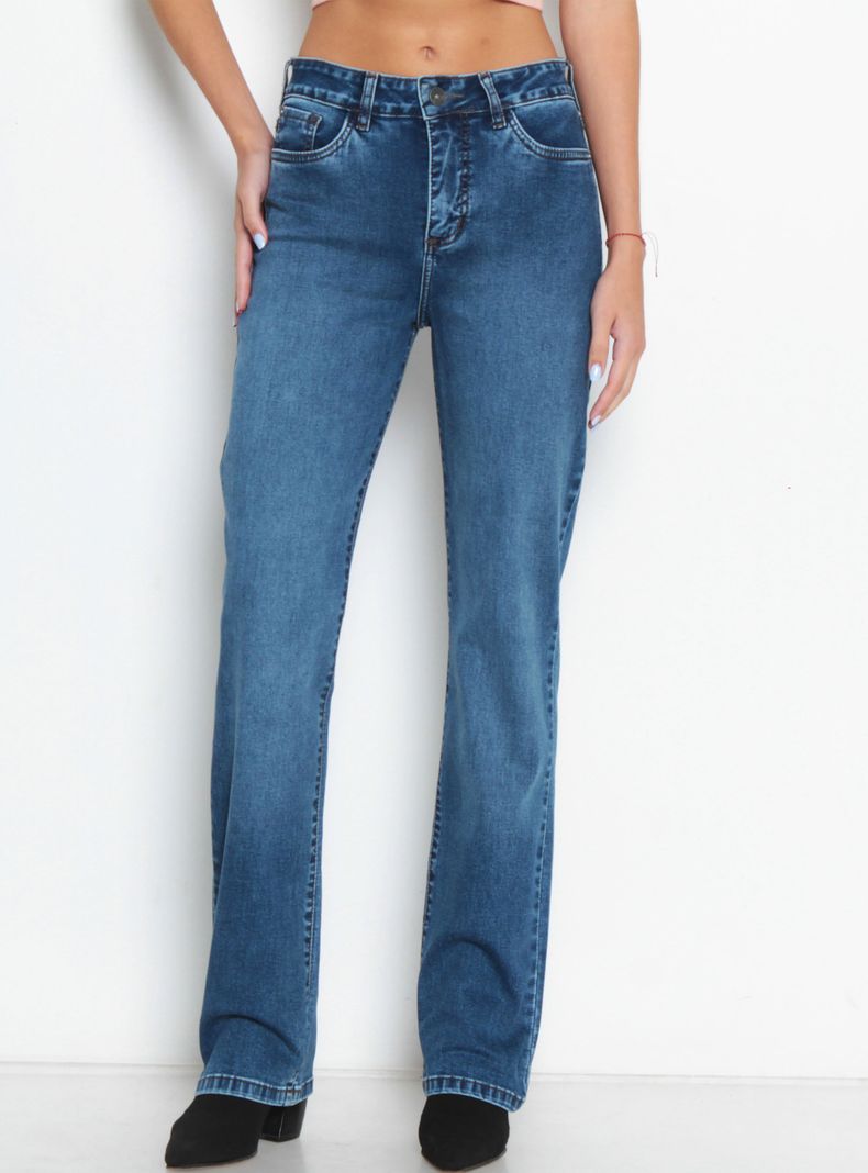 Jeans Básico Recto Theresa con Pretina